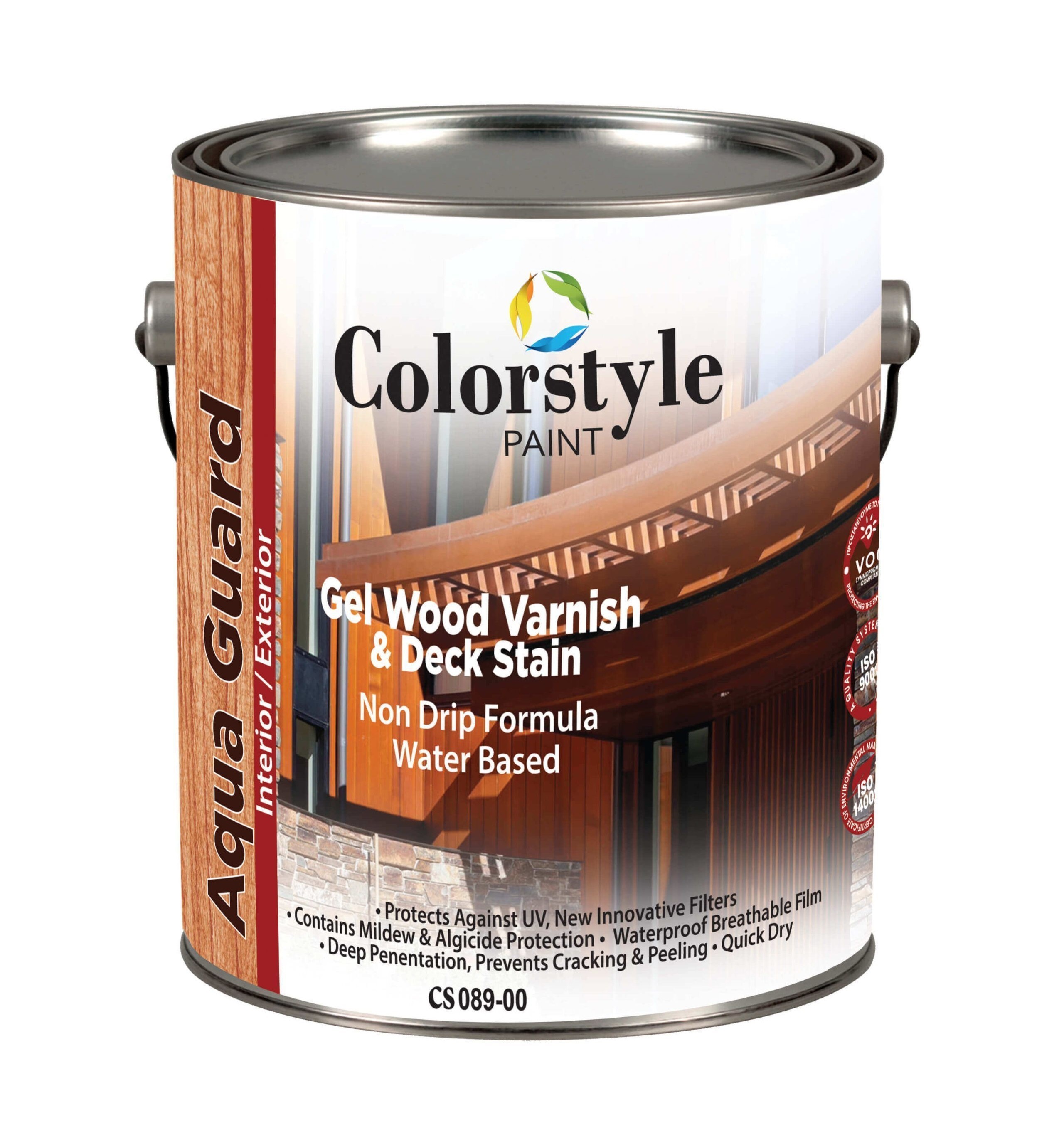 Пропитка Colorstyle CS 089 AQUA GUARD Gel Wood Varnish & Deck Stain Water Based Clear
