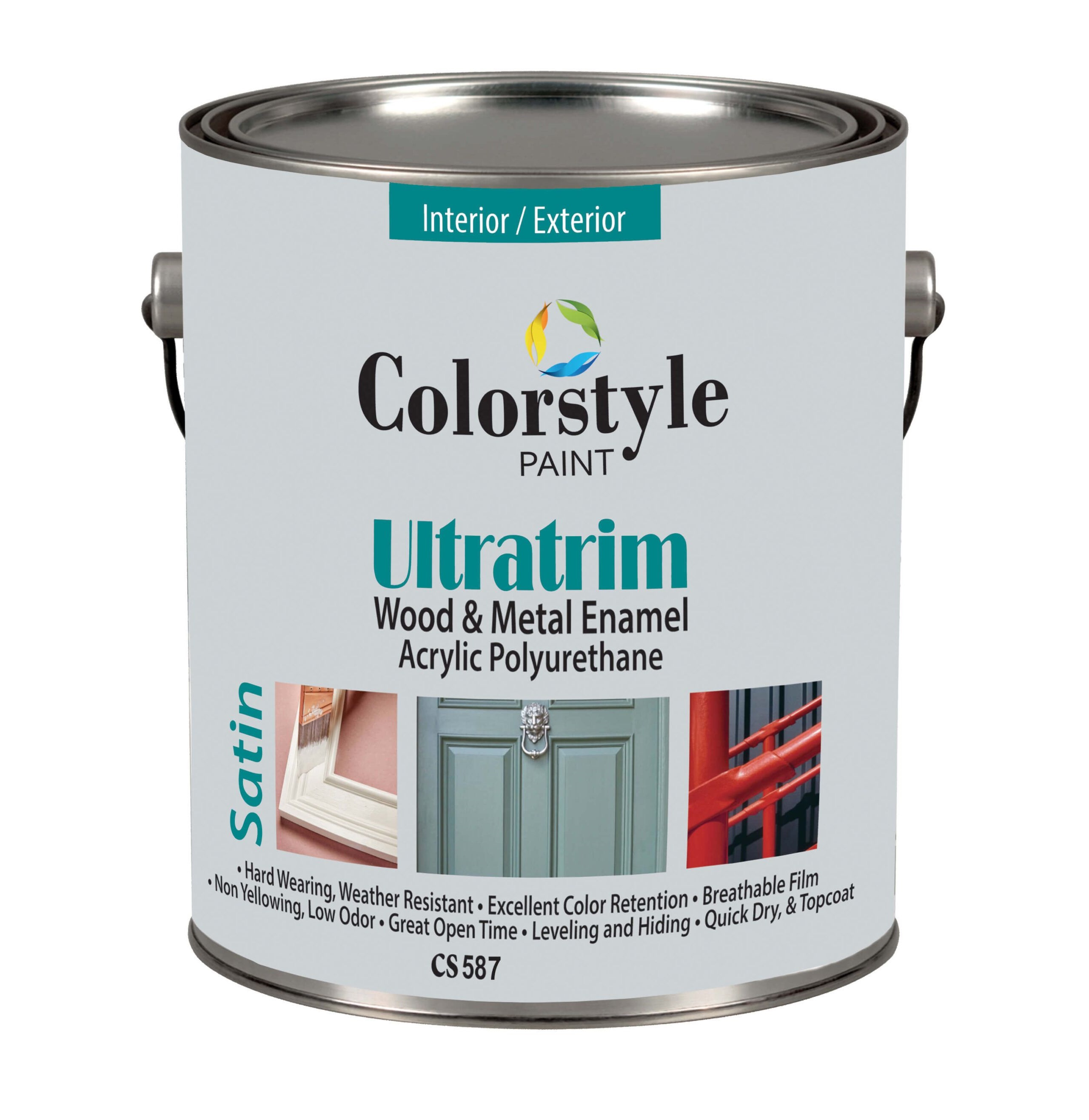 Эмаль Colorstyle CS 587 Acrylic Polyurethane Satin Wood & Metal Enamel